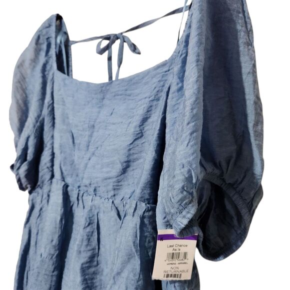 Melrose and Market top Size XXL Smoke Blue Color Open Back Lightweight - Picture 2 of 11